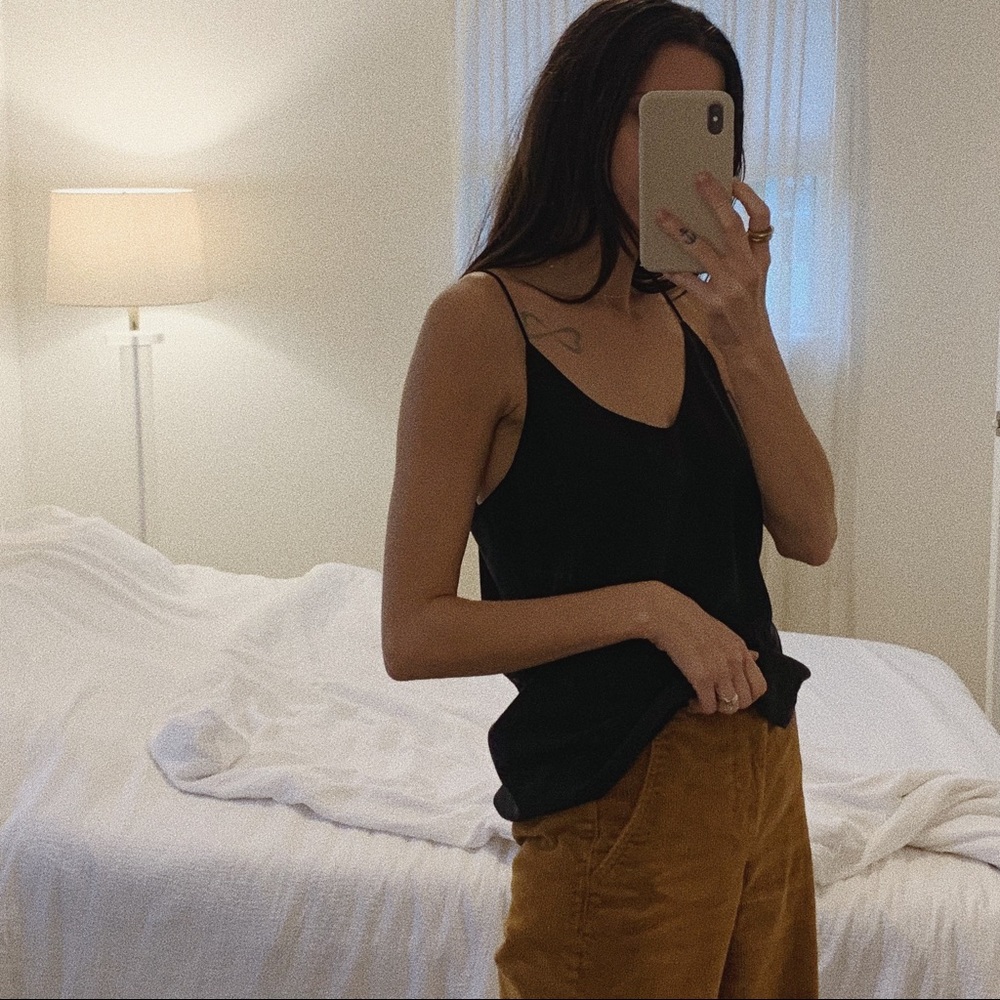 Noir Silk Cami